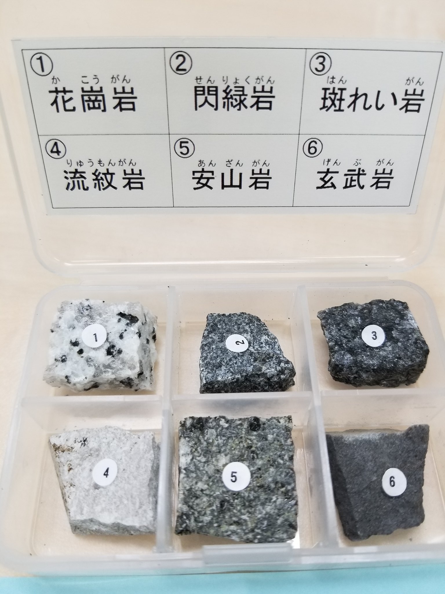 名学館小牧新町校 塾フェス動画係 ｷﾀ ﾟ ﾟ 東京サイエンスさんの 岩石セット標本 火成岩 6種セット と 岩石セット標本 造岩鉱物 6種セット 天然石付き T Co Yg9ijxwcbr アマゾンに再入荷しました 火成岩セットは残り４点