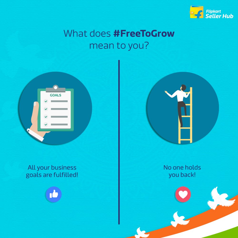 FlipkartSellers's tweet image. What’s your #FreeToGrow choice? Vote with a like or love to pick! #SellersChoices