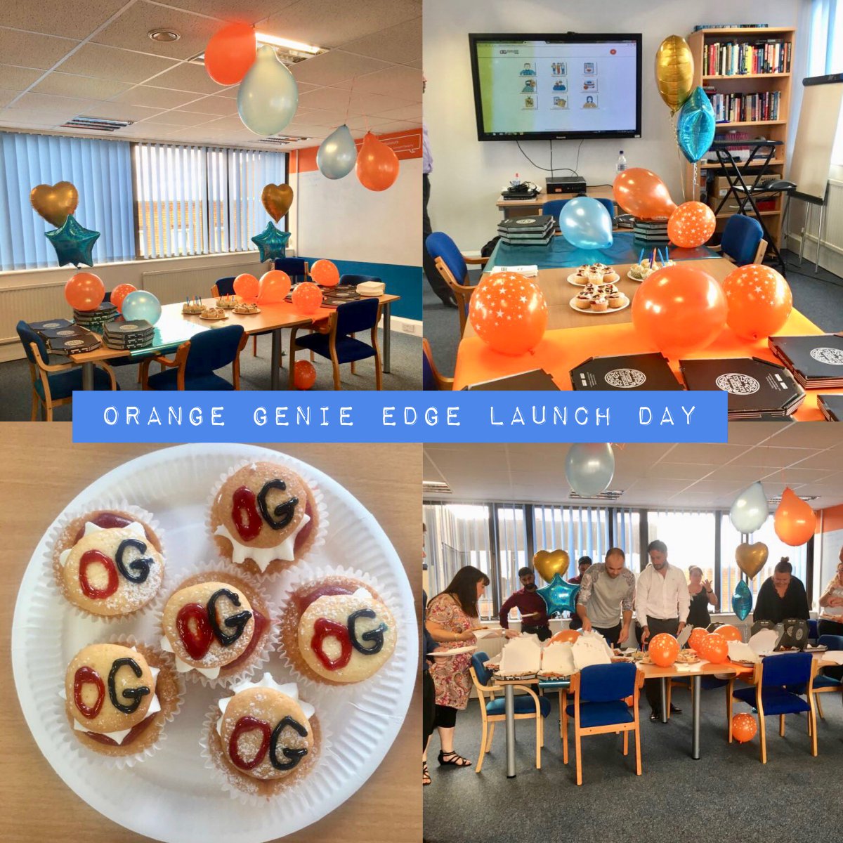 OrangeGenie's tweet image. We had a celebratory lunch in the office yesterday to celebrate the launch of our new &amp;amp; improved #ContractorBenefits platform, #OrangeGenieEdge. Pizzas and branded cupcakes all round! To find out more about the exciting package, click here; bit.ly/2MfStNE #Contracting