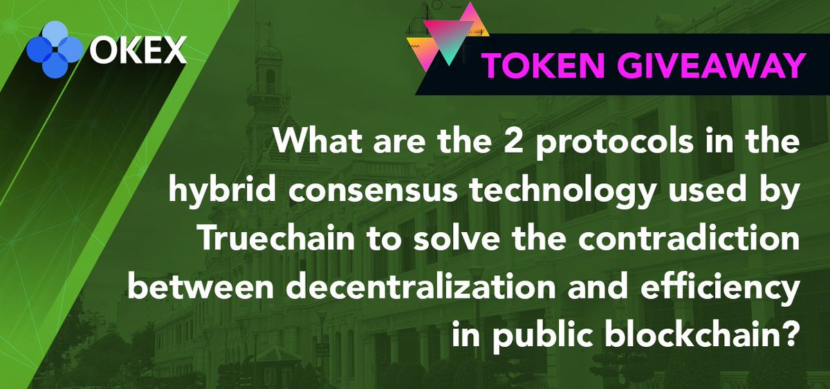 okx's tweet image. ANSWER TO WIN 400 $TRUE💰 :
(10 winners in total, to be revealed on Aug 13)

1) Follow us on Twitter 👍
2) Like &amp;amp; retweet this post 😘
3) Submit your response to the question at bit.ly/2ORsjiR

#OKExGlobalMeetupTour #Crypto #Blockchain
