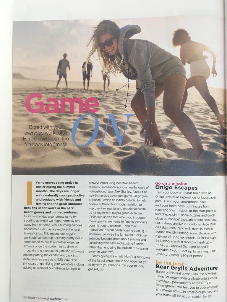 PlayOnigo's tweet image. Look out, we’ve been featured in this month’s @HandFmagazine! 🙌🙌
Here @astanners talks about why exercise &amp;amp; play should always go hand in hand... 🕵️‍♀️🕵️‍♂️ #healthbystealth @zincvc @OAaccelerator