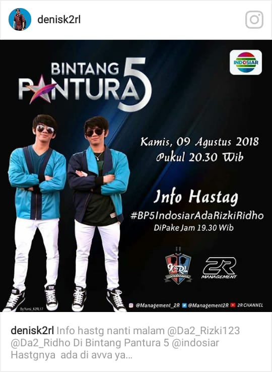 smoga acaraya lancar amin
#BP5IndosiarAdaRizkiRidho