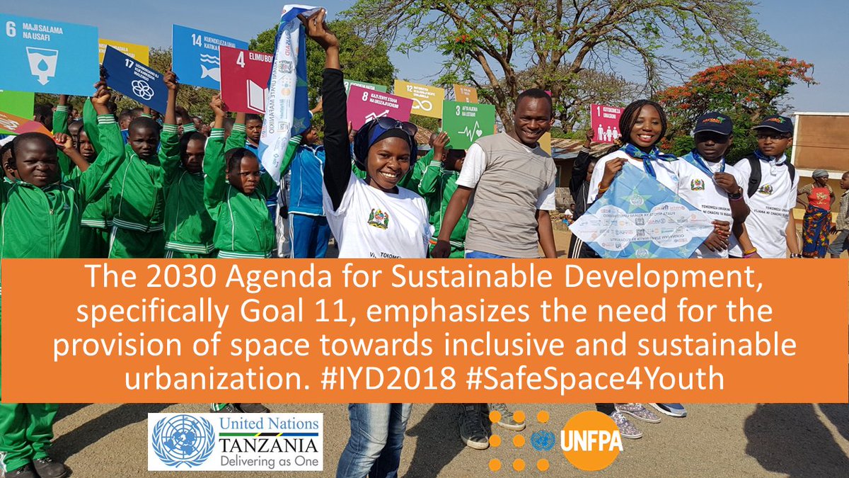 UNICDaressalaam's tweet photo. Youth are the primary productive human resource of social and economic development. it's necessary to create safe spaces for them to build up their future.

#IYD2018 #Youthday #SafeSpaces4Youth https://t.co/2JUf9YjqD0
