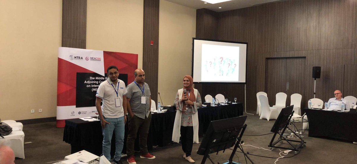 meacsig's tweet photo. Group Presentations are still running at the afternoon session of the @meacsig #meacsig2018 @AWIInstitute @ICANN @NTRAEGYPT https://t.co/GIxrpLZqx1