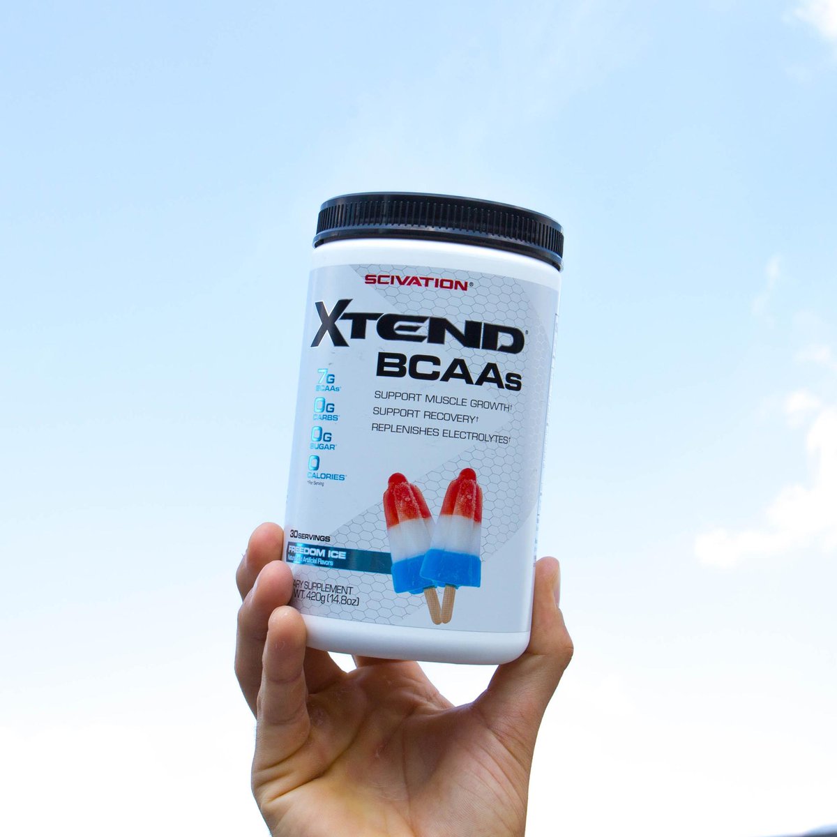 drinkxtend's tweet photo. No flavor's better suited for summer than Freedom Ice, a patriotic and powerful punch of cherry, blue raspberry, and lime ๐คค Restocked on Amazon! https://t.co/YoWkYhaK8N #XtendBCAAs #BCAAs https://t.co/tyFCAfvoWF