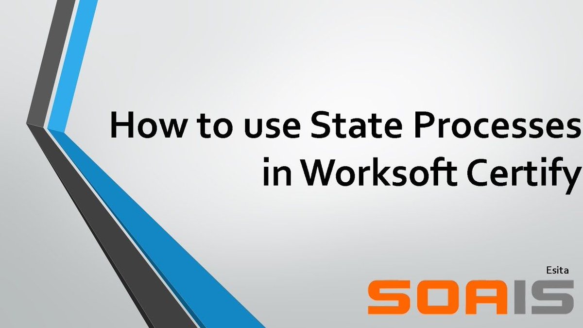 SOAISSolutions's tweet image. State Process are useful when you want to include Start and End script automatically during your #WorksoftCertify process execution for the application under context. Watch the video to learn more. buff.ly/2vUg648

#SOAIS #Worksoft