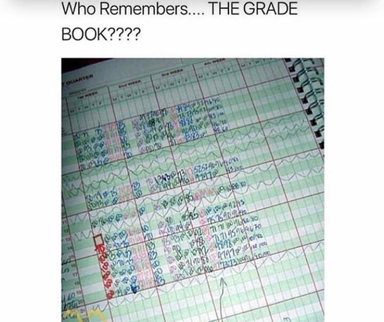 So thankful I didn’t have to record grades in this era😳😩. I can only imagine #TheStruggle 🤣😂🤣