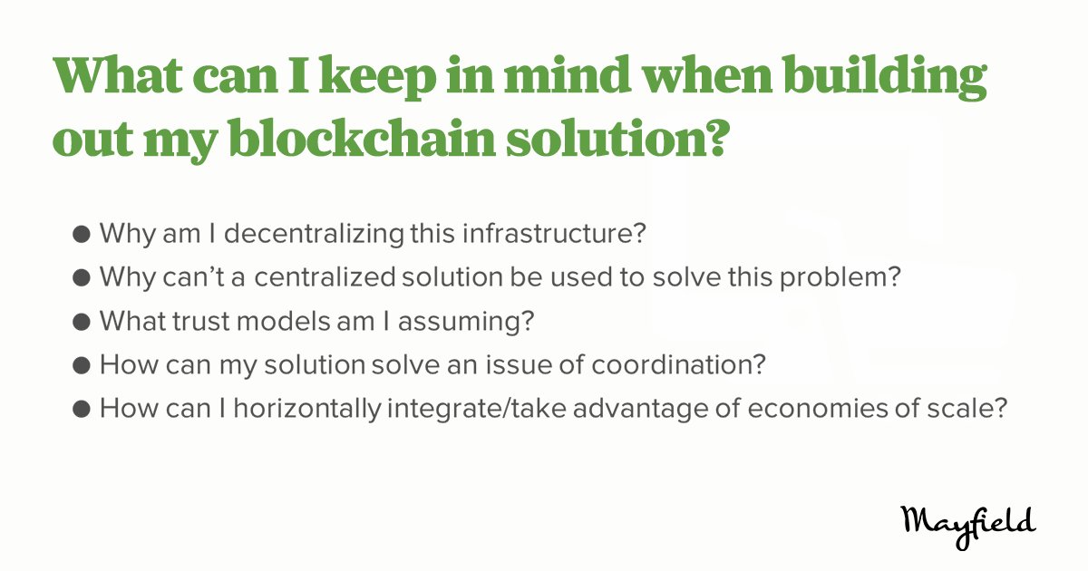 Building a #blockchain solution? Keep these 5 things in mind! via <a href="/wesatbab/">Wesley Graham</a> <a href="/CalBlockchain/">Blockchain at Berkeley</a>