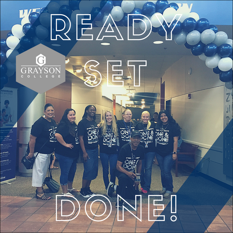 GraysonCollege's tweet photo. It's time to get #ReadySetDone! 🚦🏁Come out today anytime from 8am-7pm and our awesome team will help you complete the registration process in just one day at our One & Done Rewind Event! #ConnectCommitComplete #WeAreGrayson https://t.co/UA5DpvaF7C