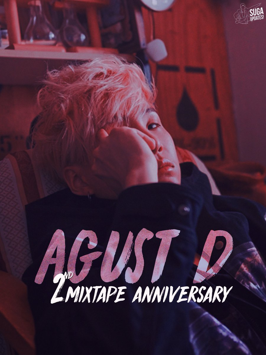 sugaupdates's tweet photo. [ AGUST D 2nd Mixtape Anniversary Project ] Let's join the project everyone! #2YearsWithAgustD 🔥 https://t.co/4kJb059JDz
