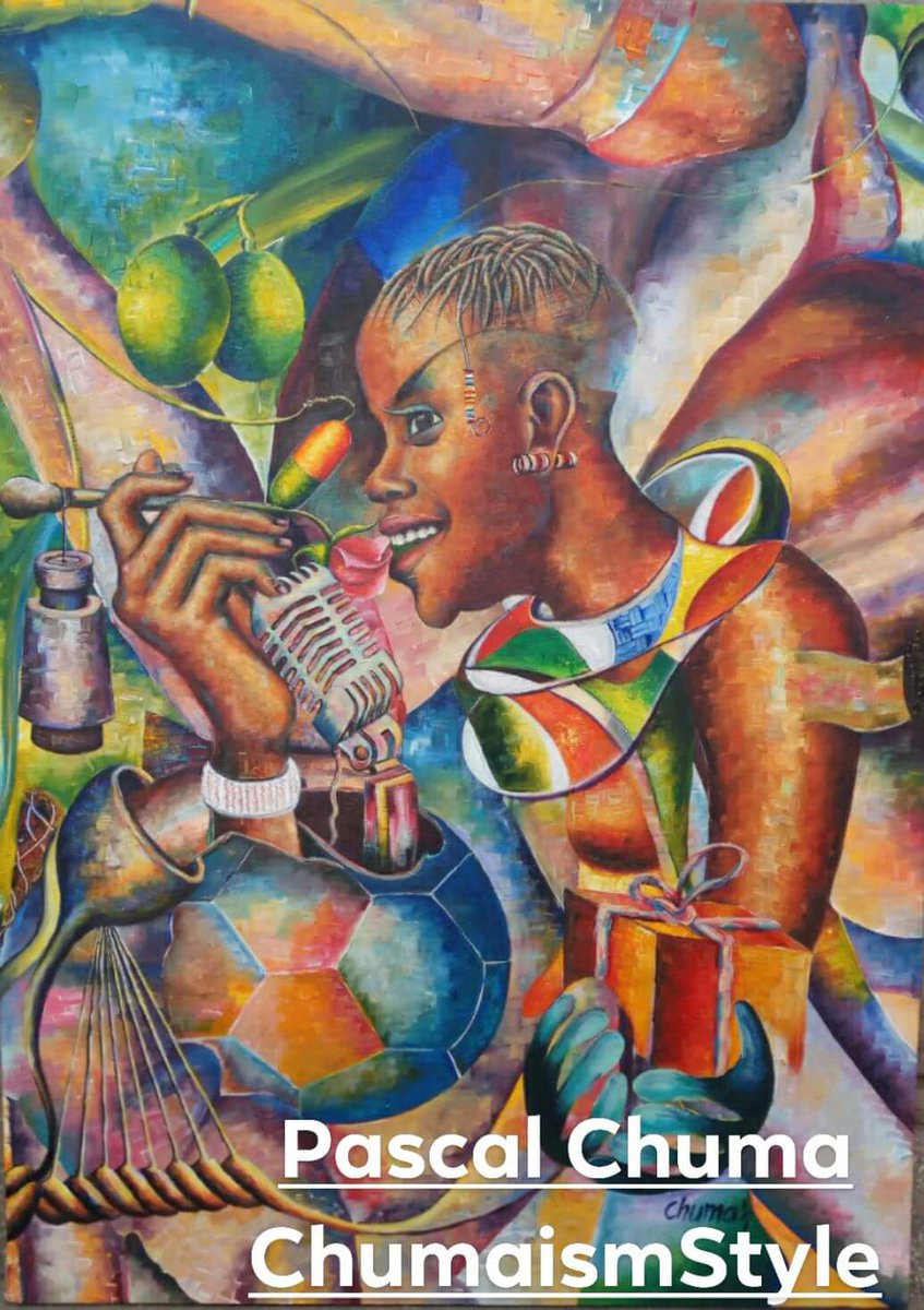 BobeaArt's tweet photo. Title: "What Else Do You Know " #ChumaismStyle #contemporaryafricanart #art #museum #artcollector #inspiration  @ChumaismStyle @DubaiArts @artauction21 @WorldBankKenya  @QuaestioOrg @_CentreResource @NermanMuseum @worldartnews #huffpost @artenthusiasm @artfund @NIUArtmuseum https://t.co/FHLIgK4qpV