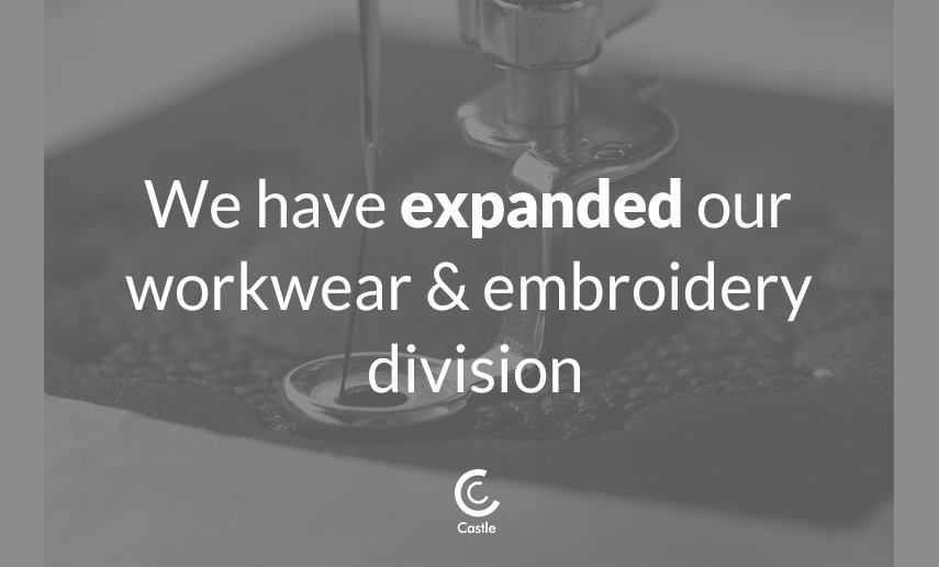 Castle_TIS's tweet photo. We are excited to announce that we have expanded our in-house #workwear &amp; #embroidery division! We aim to bring you the most quick, efficient &amp; straight forward service possible. Find out what's happening in our latest blog -
https://t.co/s0XJeZGxOi https://t.co/xYy7hVRIXE