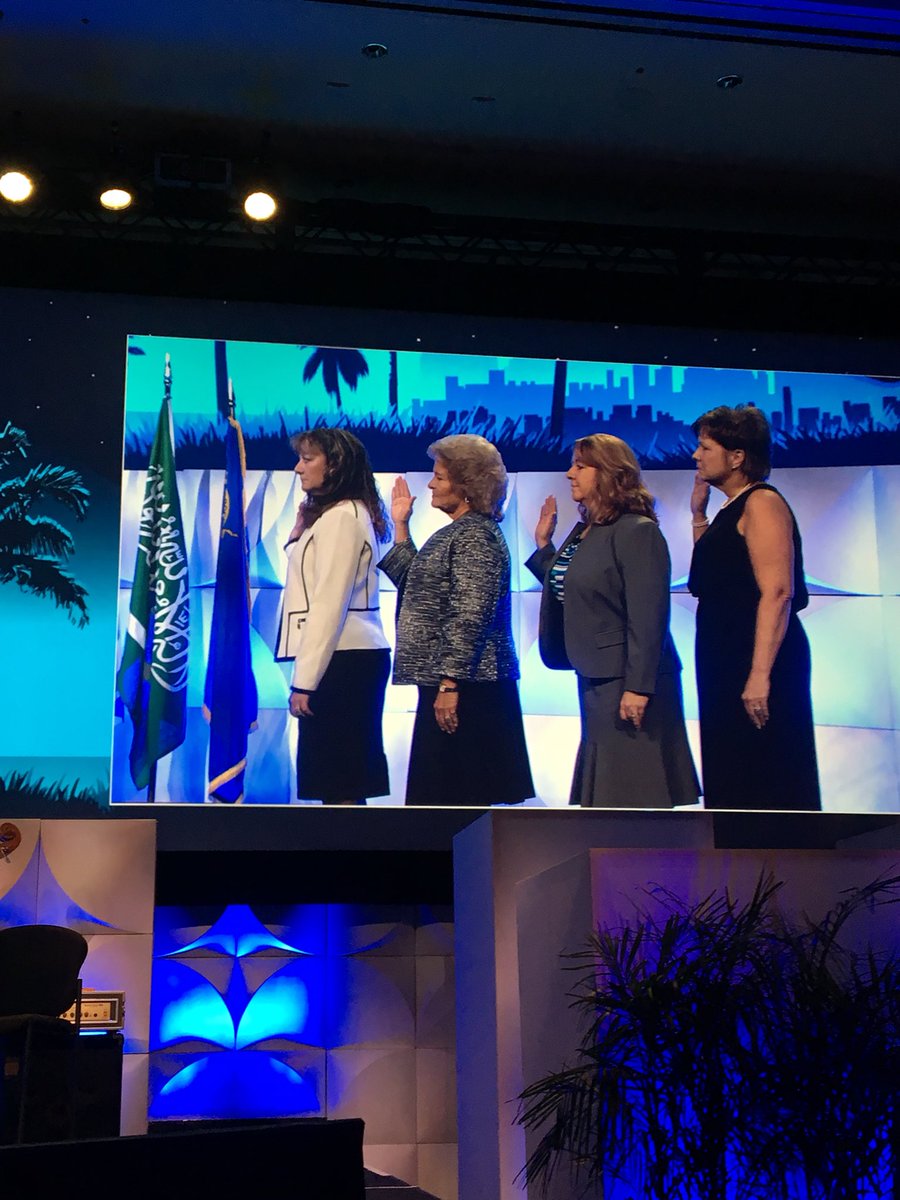 OhioAPCO's tweet photo. Congratulations to our own Holly Wayt of Westerville Communications! Holly was sworn in as the 83rd President of @APCOIntl at last night’s conference closing banquet in Las Vegas. #APC02018 https://t.co/UE4qUMzlvZ