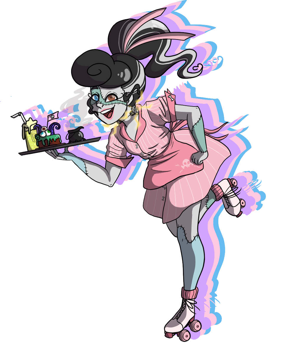 Teacozy1's tweet photo. Had this idea and I drew it out. Finally put some proper art on here ;w;
#digitalart  #monstergirl #dinerwaitress https://t.co/DvFlHYrzVS