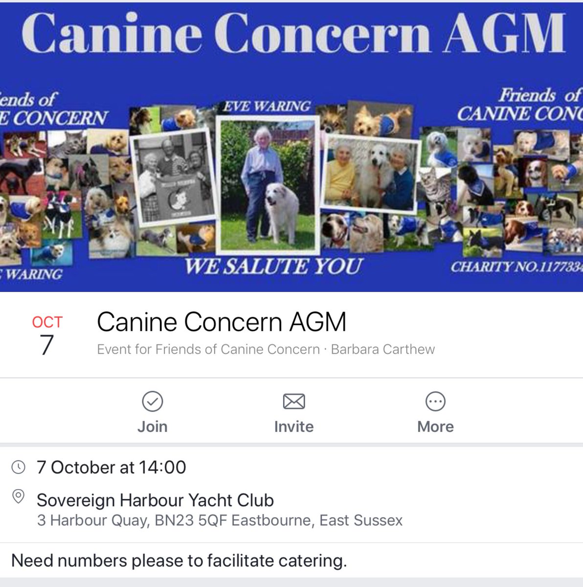 Please try and attend - if you can let us know as we need to know numbers for catering