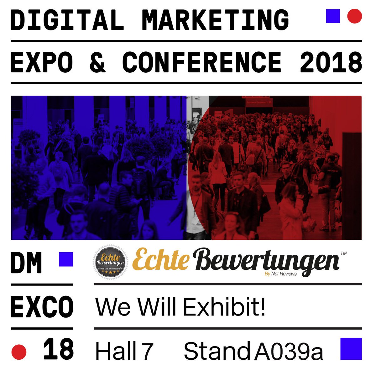 EB_Germany's tweet photo. Es ist Soweit! Wilkommen auf der #dmexco18 Wir warten auf Sieam Hall 7 Stand A039a ! @dmexco https://t.co/3MbM7bE2oA