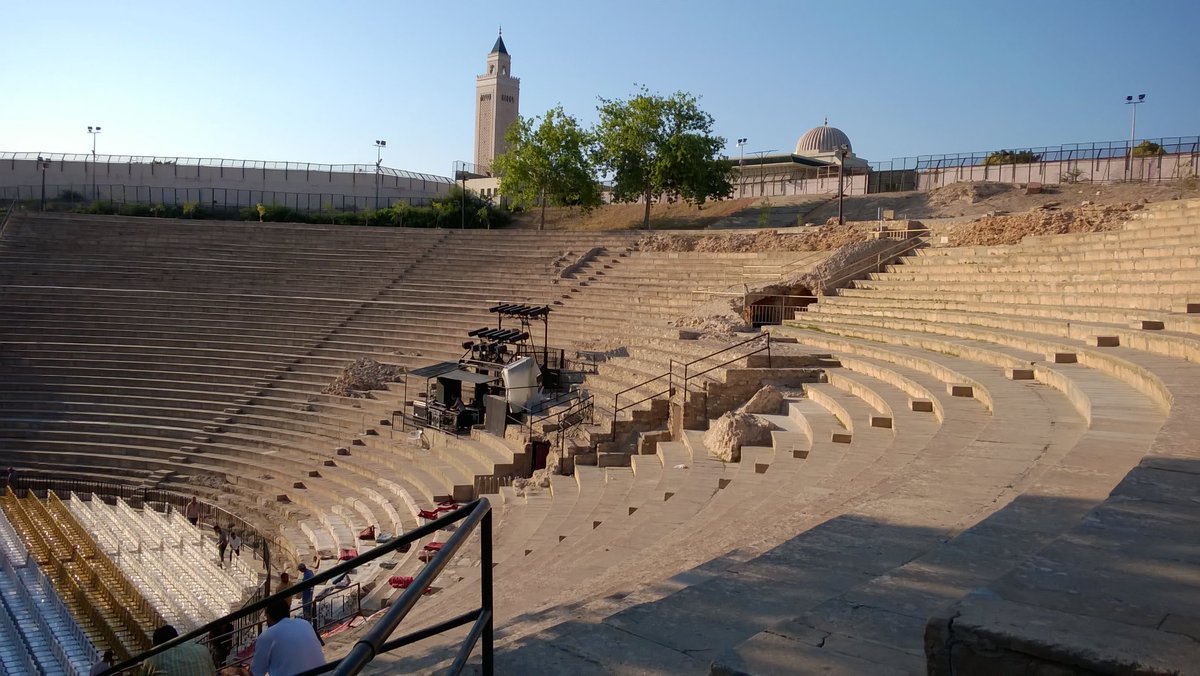 Alejury67500's tweet photo. Théâtre romain de #Carthage, en direct 😊 #répétition #Hadhra 2018 https://t.co/YBfIDO2mIK