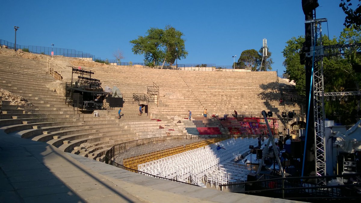 Alejury67500's tweet photo. Théâtre romain de #Carthage, en direct 😊 #répétition #Hadhra 2018 https://t.co/YBfIDO2mIK
