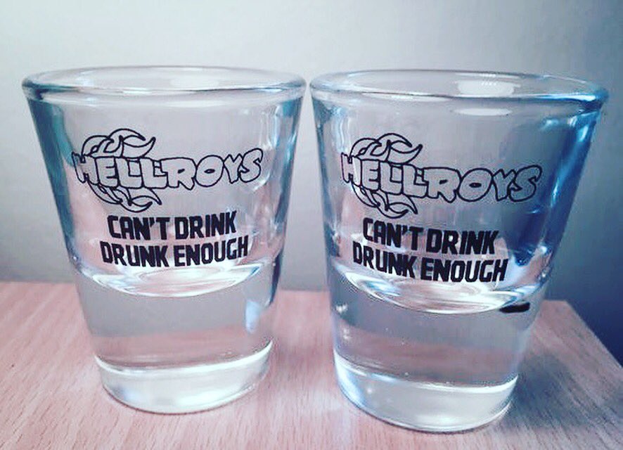 the_hellroys's tweet photo. Can't drink drunk enough? Challenge accepted!
HELLROYS shot glasses now available!*
https://t.co/BrZTxHvZf3
*get shitfaced responsibly
#hellroys #hellroysisreal #drunk #shitfaced #shots #shotglass #shotglasses #whiskey #liquor #doubleshot https://t.co/ccIuIKyNuP