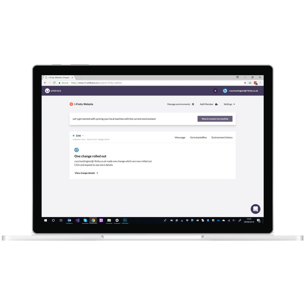 IFinityHQ's tweet photo. We took the opportunity to try out @Umbraco #cloud with our new website – it’s always good to be playing with new technology! #umbraco #websites #technology #ifinity https://t.co/Gtp7bM2PQK