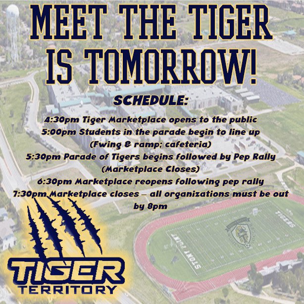 ThePointSoccer's tweet photo. Just another reminder, Meet The Tiger is TOMORROW! #backtoschool #sphs #stonypointhighschool #stonypoint #stonypoinths #tigers #tigerterritory #meetthetiger https://t.co/OHxHZmSpZH