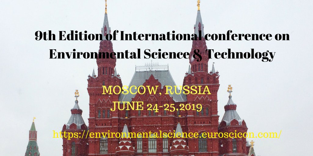 GilesZara's tweet image. For more speakers  and for more updates of the conference: environmentalscience.euroscicon.com         
Abstract submissions are open now,book your slots as soon as possible #environmentalscience #climatechange #environmentalscienceconference #moscow #russia