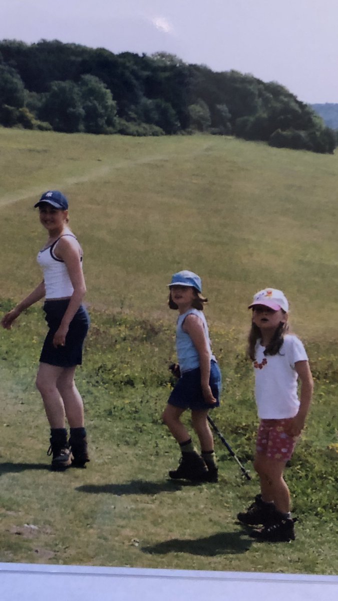 _SarahPowell_'s tweet photo. #Tbt who hikes in a denim skirt?! In just over a week me &amp; @vickyypowell are off hiking again for @VisionAfrica in the Yorkshire Three Peaks challenge - to donate please see my page https://t.co/e4ysJpsAGd #challenge #Yorkshire #yorkshirethreepeaks #sisters #hike #walk #charity https://t.co/f0nBcM8ued
