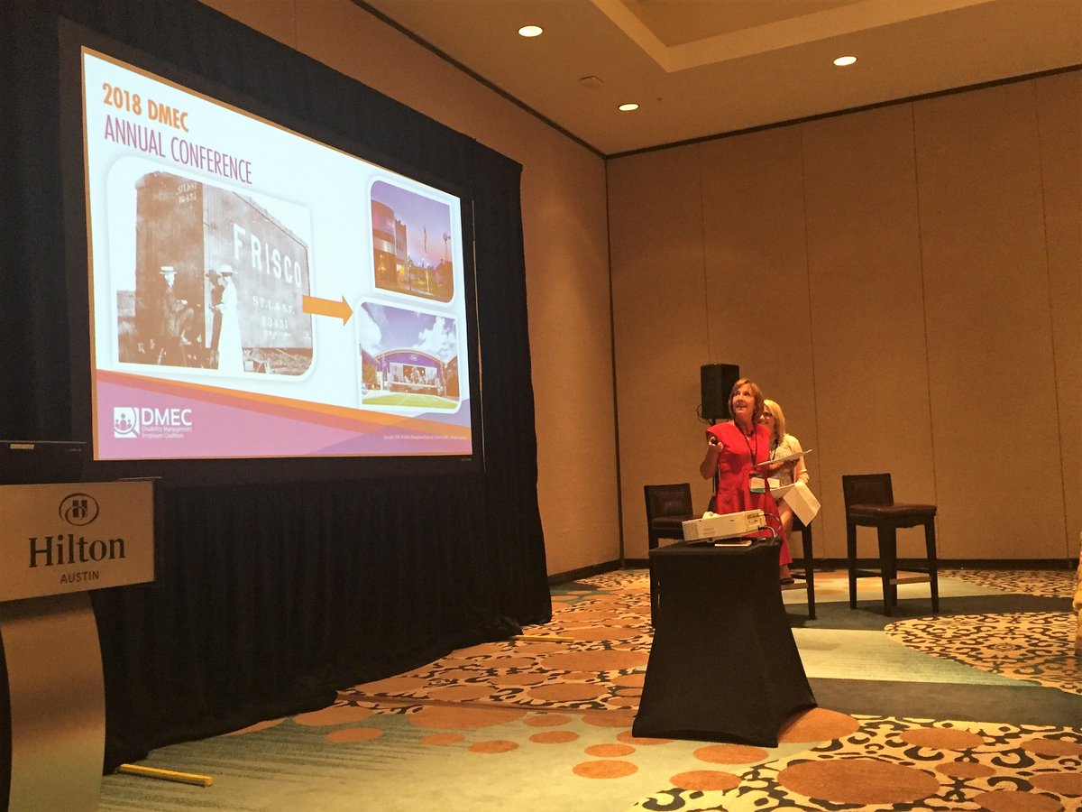 presagia's tweet photo. Who made it to Frisco School District: Leading Leave Compliance in Texas yesterday at #DMEC2018? We'd like to congratulate Jessica Gilbert & Brenna Rose on their lovely session! Your dedication, enthusiasm, and insight are truly inspiring! @DMECAbsenceMgt @friscoisd https://t.co/RGLP6QX4dv