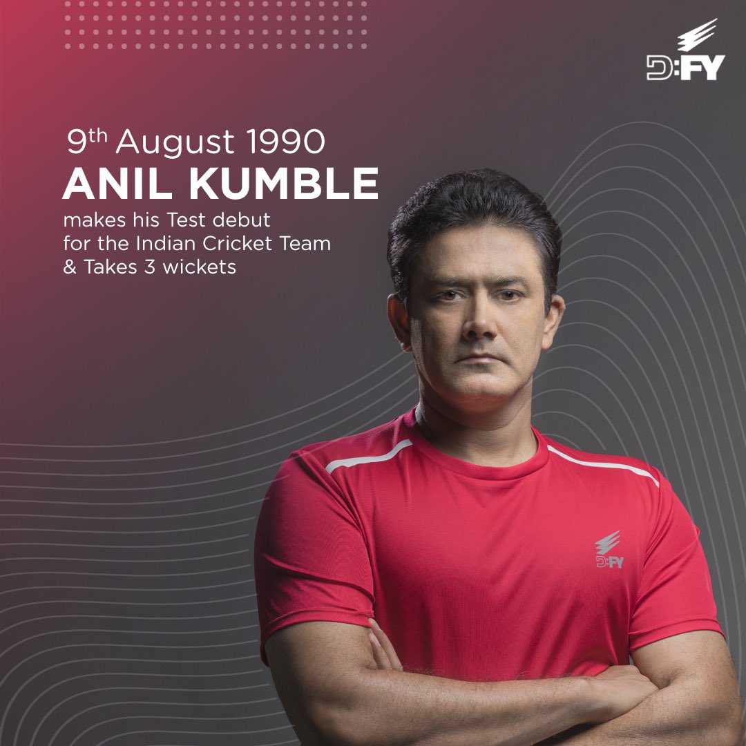 On this day, in 1990, he entered the field to defy the odds, the critics &amp; what a bowler could do. 
From taking all 10 wickets in an innings to bowling 40,850 balls during his Test career <a href="/anilkumble1074/">Anil Kumble</a> is anything but ordinary. 
Here's to the man who's ready to #DFYTheEveryday!