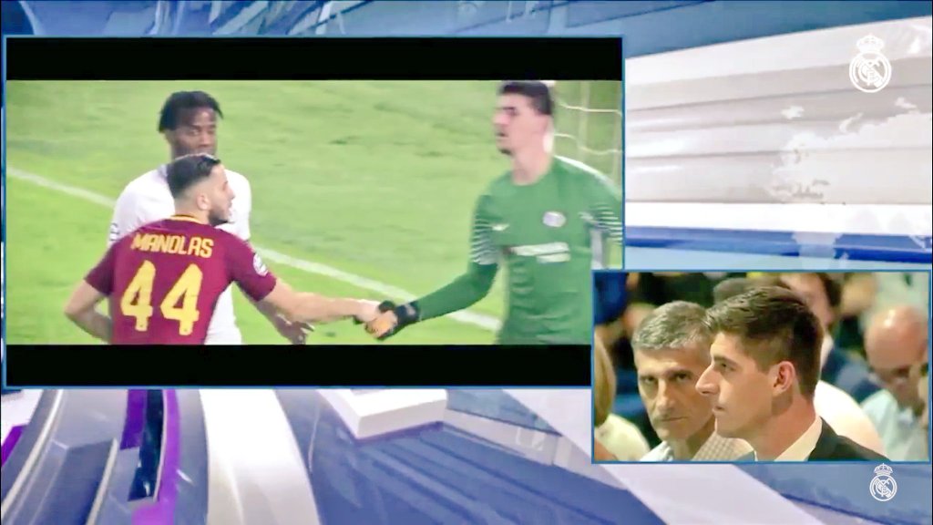 Raul7Capitan7's tweet photo. Este ha sido el mejor momento de la presentación de Courtois. 

#HalaMadrid https://t.co/FKpb8kBpIh