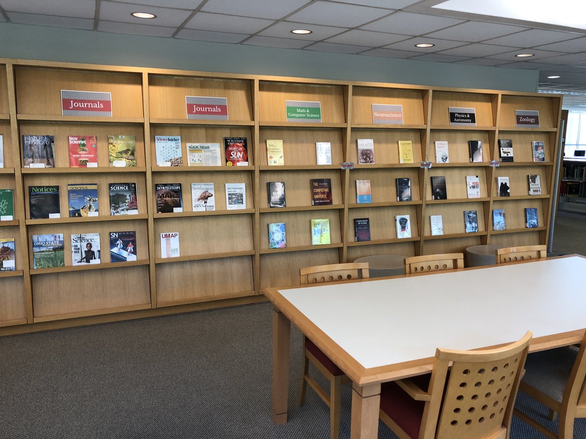 rellinb's tweet photo. Just toured our Hobson Science Library @OhioWesleyan - some very nice improvements! Looking forward to welcoming our faculty and students back into the space this fall. #OhWooo #sciences #science #library #HigherEducation #LiberalArts #libraries #ohiolink https://t.co/UJWvszWQqZ