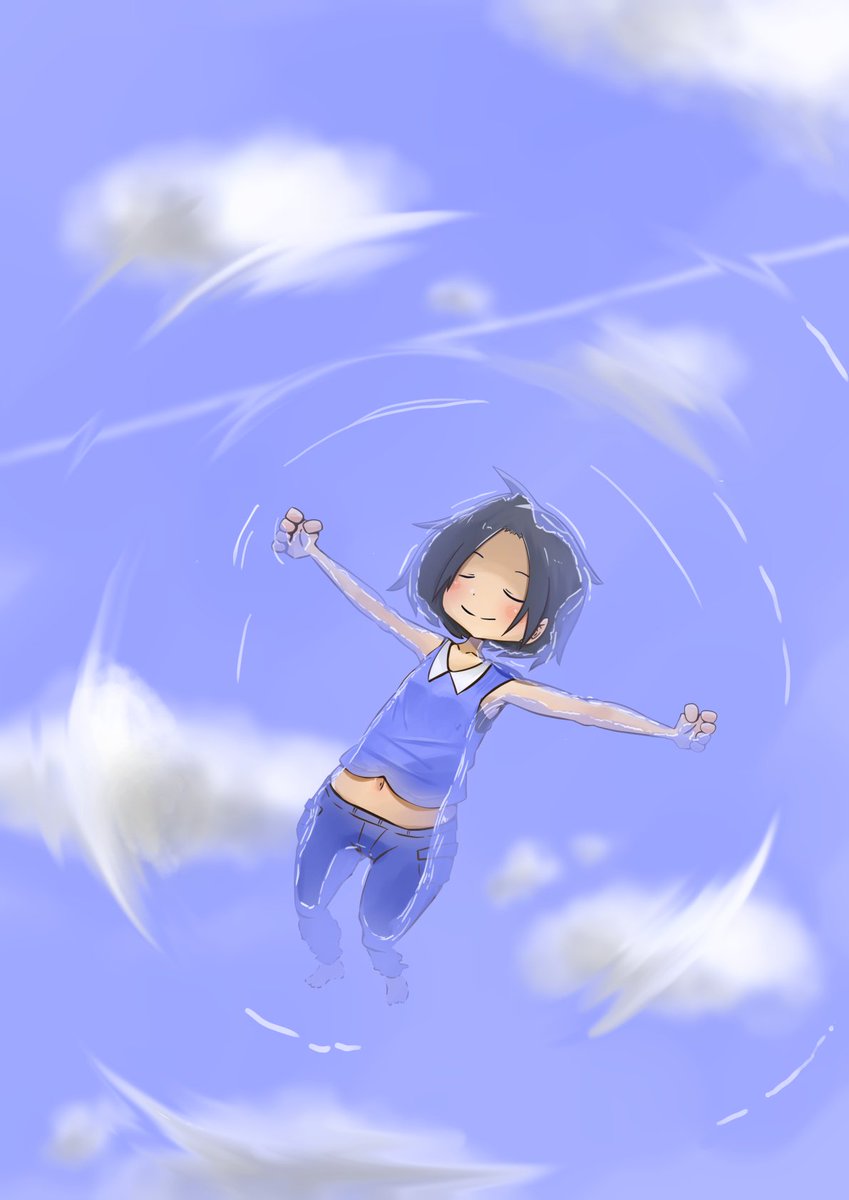 Mia Twitterissa 空を飛ぶ夢 夏っぽい イラスト を描いてみました 自分も眠くなってきたのでそろそろ寝ます Wｰ Zz フォロワーさんもフォロワー外さんも これを見た皆さんが良い夢を見れますように ｂ 夏 空 女の子 絵描きさんと繋がりたい