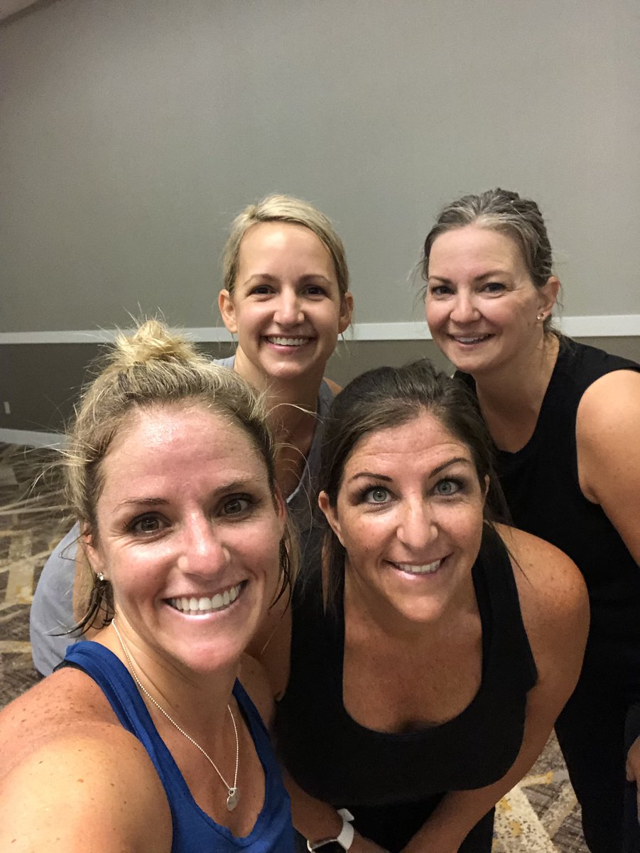 Early morning workout with this @CompassCs staff to start day two of our #CCSRetreat #joy #yesyesyes