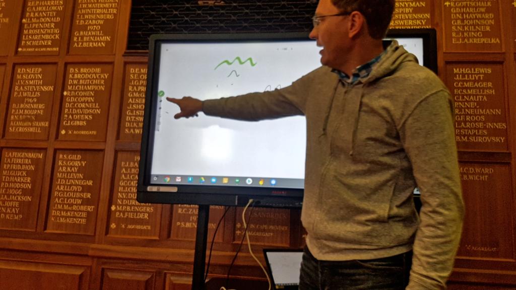 edtechteacherSA's tweet photo. Jamming with google #jamboard #EdTechEdu #EdTech2018 @Alister_Payne https://t.co/ywqG1CHYIK