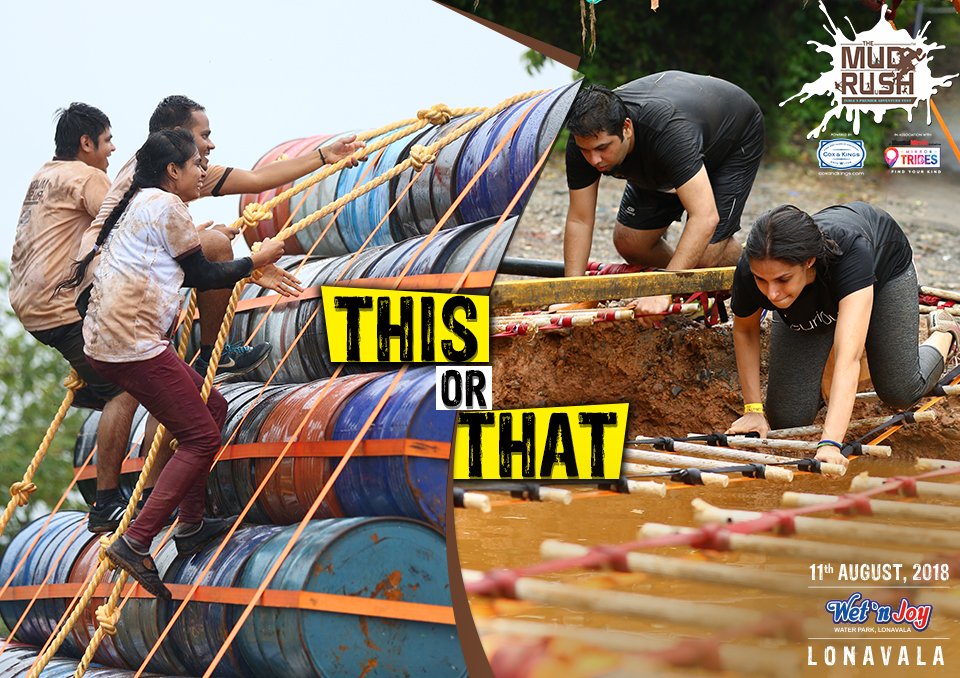 A task that tests your agility or a task that tests your strength, which obstacle do you prefer more? Book your tickets now
themudrush.com
#adventurerunsinyou #adventure #runs #in #you #adventurer #fun #adrenaline #drills  #wetnjoy #lonavala
#themudrush #themudrush2018