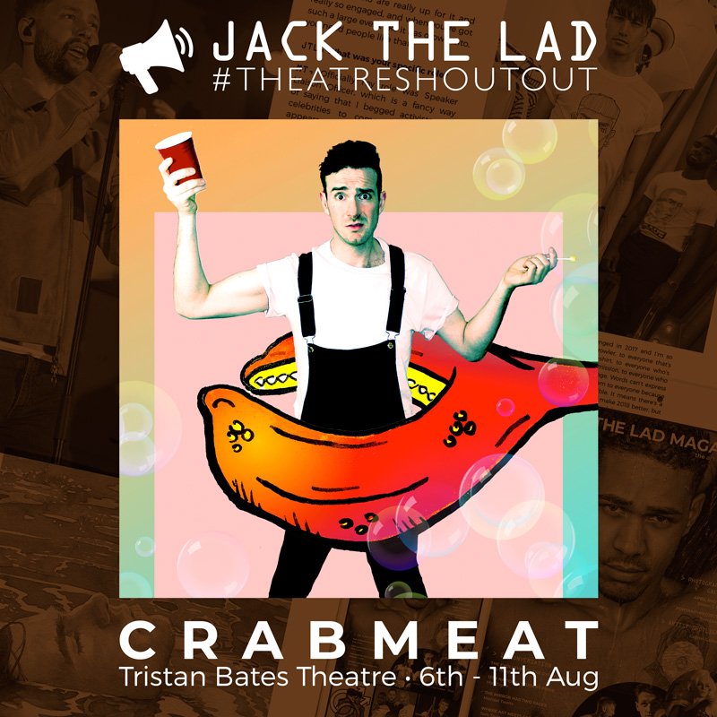 JackTheLadMag's tweet photo. You don't have to be @edfringe to enjoy innovative new LGBT theatre. @crabmeatplay is @TristanBates theatre in London, but you only have until the 11th to join @JoshuaDeanPerry in the gender neutral toilet of the last gay club on earth! Original. Funny. Disturbing. Get a ticket! https://t.co/UCo1elSfcp