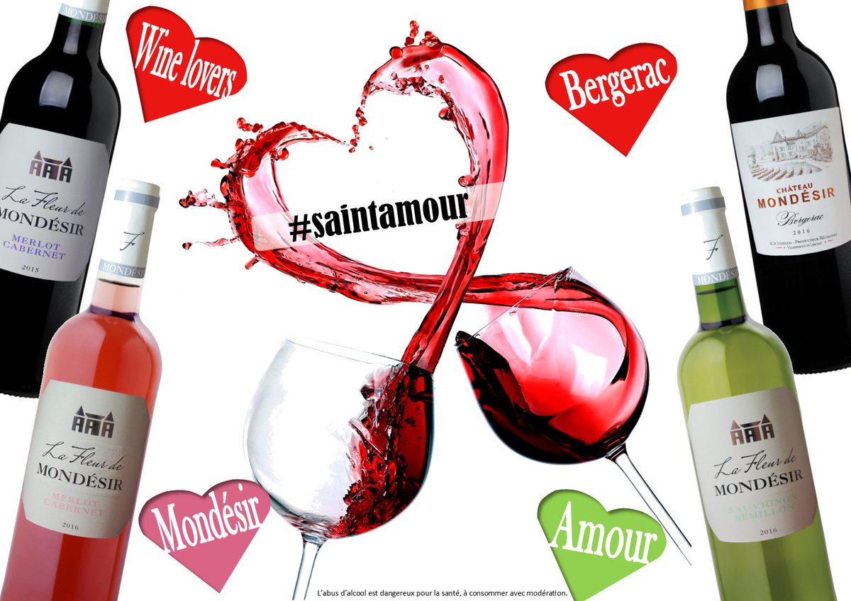 TerroirUnivitis's tweet photo. #SaintAmour today ❤️ Personnellement, je n'en connais pas, mais pour fêter ça on a sorti notre gamme de #vindebergerac MONDÉSIR 💗 #ChâteauMondésir #FleurdeMondésir Rouge, Blanc et Rosé à découvrir dans vos Boutiques @TerroirUnivitis ou bien ici: 👉https://t.co/YuiUWwjYBe 😉👌 https://t.co/nxplwsoFNr