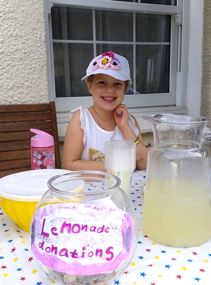 whhospcharity's tweet photo. Did you read the piece in the @hertsad about amazing 6-year old Cora who raised over £600 last weekend for Starfish Ward? https://t.co/SFQqQDFzC9 She raised the funds through a lemonade stand and JustGiving page https://t.co/3dLYd7XI55.  What an amazing achievement, Cora!! https://t.co/utPCnvOjso