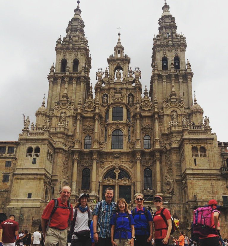 fresco_tours's tweet photo. #LIVEfromtheCamino  Final stage reaching the Plaza del Obradoiro, facing Santiago’s Cathedral.      Congratulations Pilgrims!!!!

#frescotours #Caminodesantiago #StJamesWay #Buencamino2018 #Pilgrimage #LaCompostela https://t.co/Cbm0Nrikzn