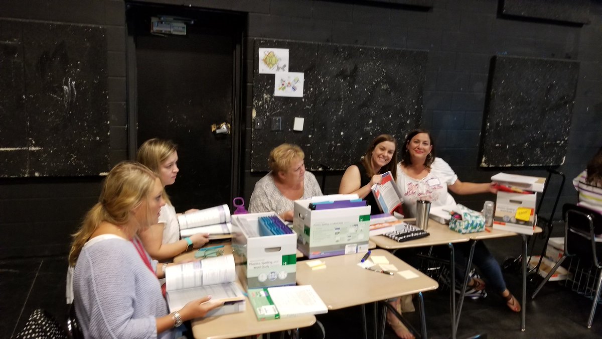 DrLoftonJISD's tweet photo. My kinder and 1st grade teams learning how to effectively utilize their new Fountas &Pinnell kits! Makes my heart happy! #franz #growingintherightdirection #JISDC&I #ChooseJudsonISD https://t.co/DDhgRwPAw8