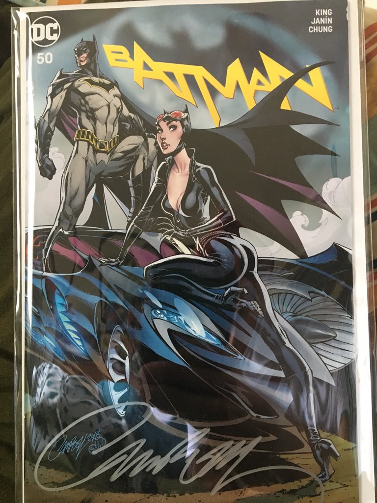 Day 69 @JScottCampbell  #CampbellCovers  #DCComics    #Batman   : just arrived , set of 5 connected , signed covers for Batman 50, the wedding issue. Here is 1 of 5.