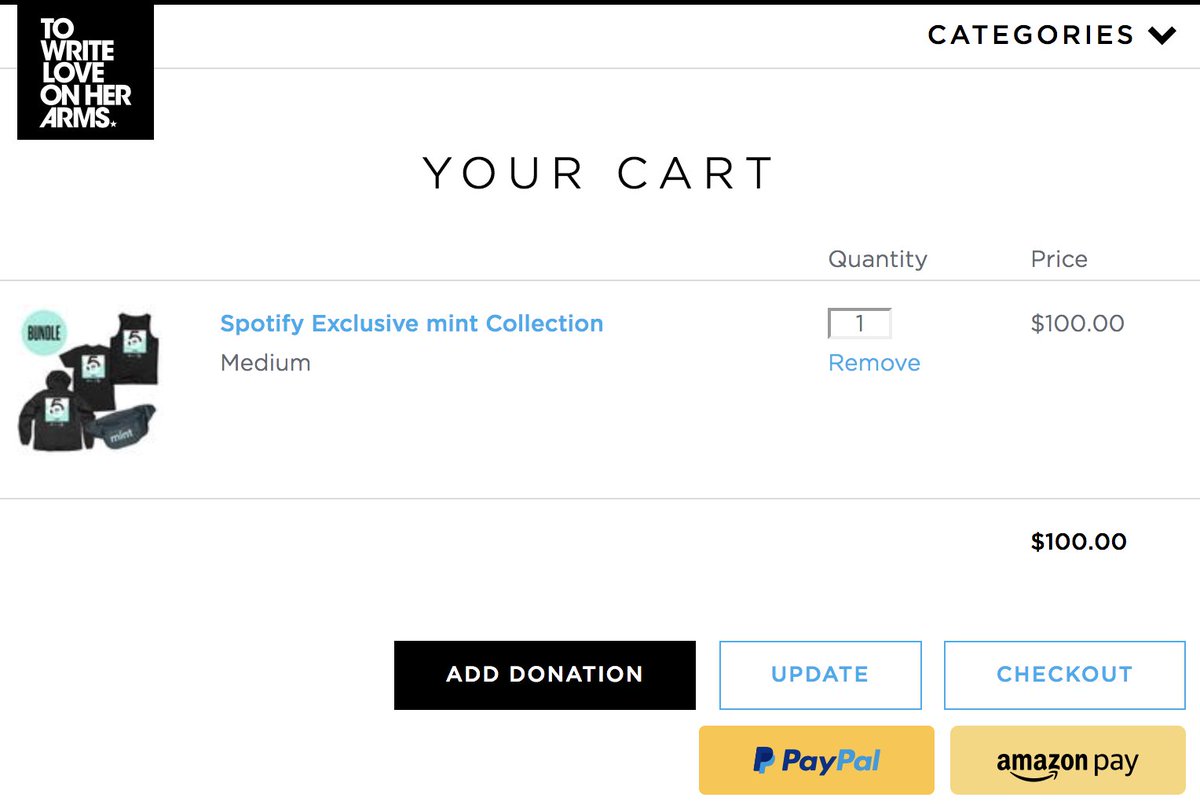 austinkramer's tweet photo. Just ordered my #spotifymint gear, all proceeds to help creators via the amazing @TWLOHA foundation! https://t.co/555yLlQnL2 https://t.co/U3MllUq5w8