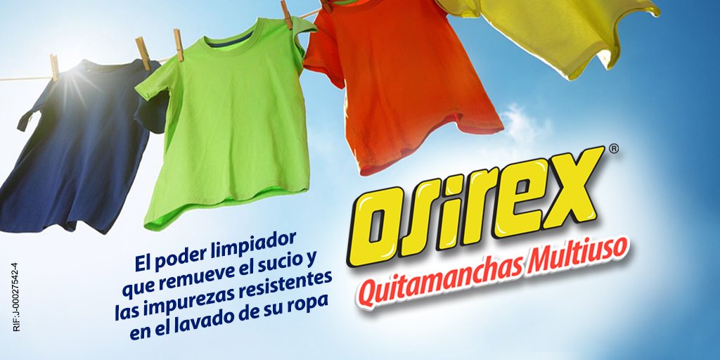 Una tapita de Osirex Quitamanchas Multiuso en cada lavada es lo único que necesitas para mantener tu ropa libre de manchas. Osirex, limpia fácil, limpia bien!
#QuitaManchas #Desmanchador #Osirex #ropa #lavar