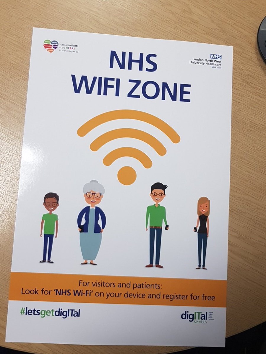 iamSaira's tweet photo. So great to see NHS Wi-Fi at my local Northwick Park Hospital ! @chat2sonia @LNWH_NHS https://t.co/cY7CsJQ7zK