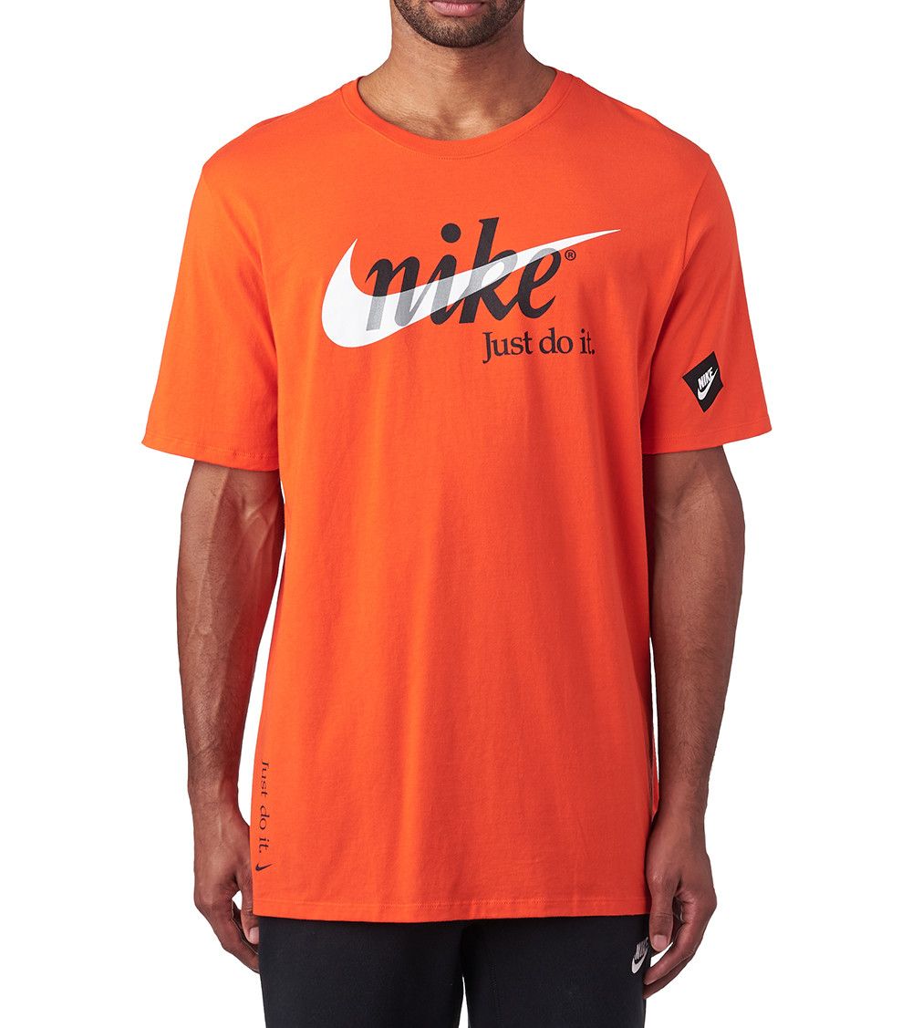 just do it shirt black and orange