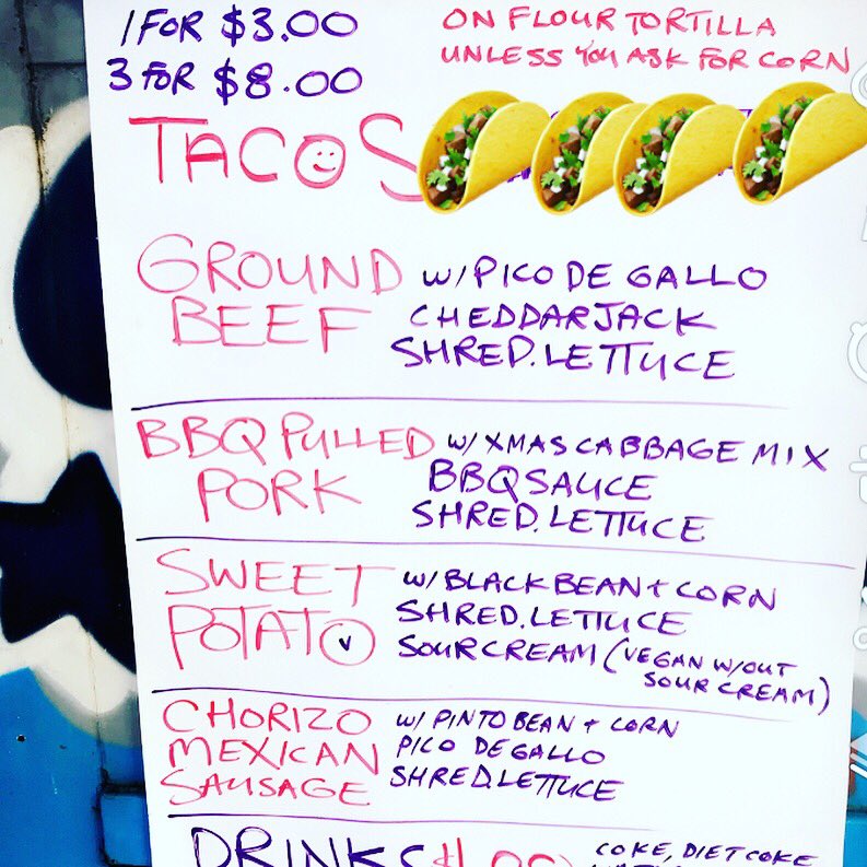 TacoSharkVA's tweet photo. Thur., downtown, @Scene3, 11-2, menu in pic, 🌞🌮🌞 We will be here tomorrow as well https://t.co/tZYweaSC4u