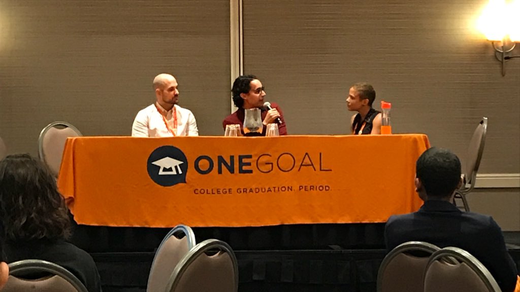 OneGoalGraduate's tweet photo. “Persistence is what I really learned at OneGoal. It’s not just about raising my GPA, it’s about raising myself up.” - Caleb Navarro, OneGoal alum #JoinOneGoal #OneGoalASR https://t.co/mFg3f2lX1C