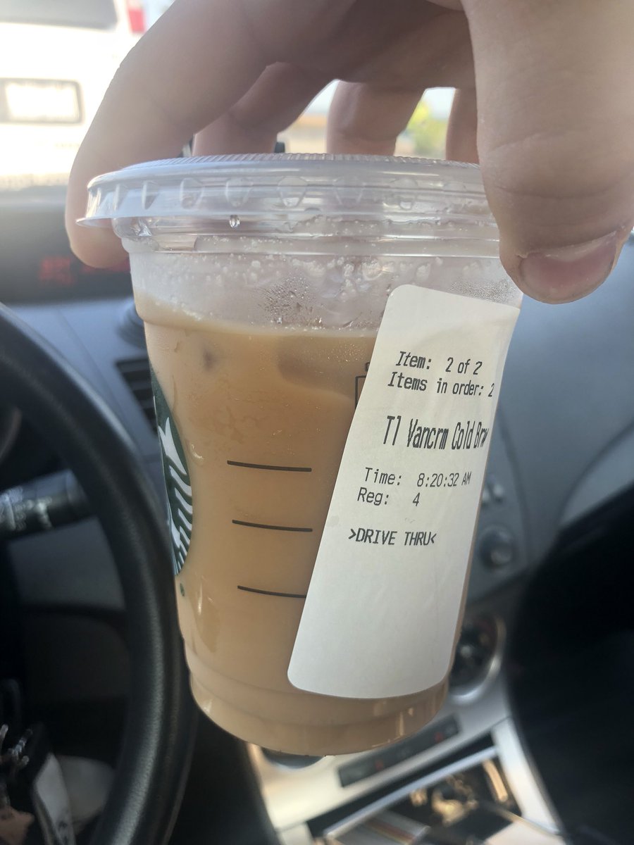 jodecij's tweet image. When you get ripped off on your  coffee 🤦🏽‍♀️ @Starbucks #coffeeproblems