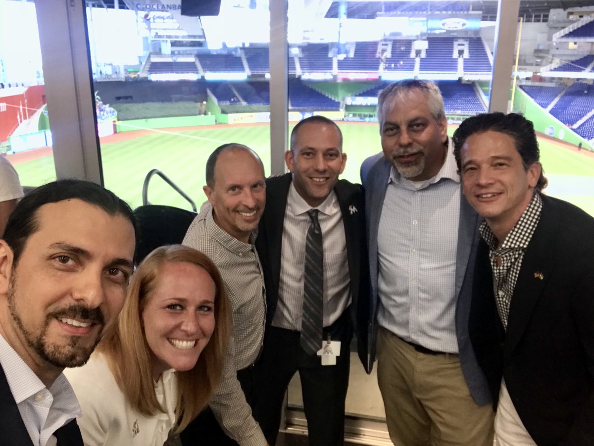 IsraelinMiami's tweet photo. Thanks @Marlins Team &amp; Co-Owner #AriAckerman 4 a great kickoff reception! Ready 4 #JewishHeritageDay celebrating Israel Sept 3! Building ties &amp; fun memories with All #SFL communities! @LiorHaiat #RoniRabb @MeitalStavinsky #TonyGelbart #CharlesSano #ShanaBaker #ArielRomanHarris https://t.co/vpeRCv2SYh