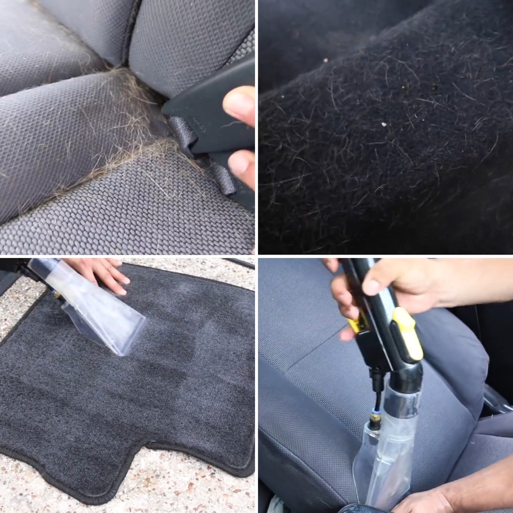 SuperCleanTeam's tweet photo. Do you have an overwhelming amount of pet hair in your car? Watch YouTube Vlogger, Detail Groove, use #SuperClean to detail the car and remove the pet hair from these filthy floor mats and cloth seats.
https://t.co/FKIGi0SfYH
#SCTeamPartner #AutoDetailing #FloorMats #APC https://t.co/Guryx0qLDS
